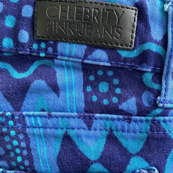 Celebrity Pink Moroccan Blue Pattern Jeans - Picture 9 of 9